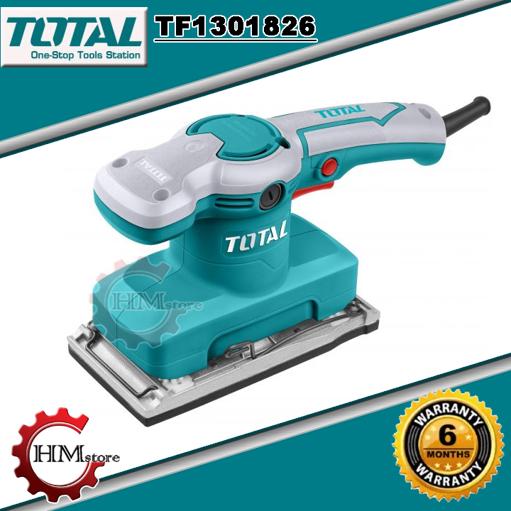 Máy chà nhám rung chữ nhật Total TF1301826, công suất 320w - Máy mài nhám, máy chà nhám gỗ, máy trà nhám gỗ cầm tay - Vòng tua 14.000vòng/phút - Thương hiệu Total - Bảo hành 6 thág - HẢI MY STORE
