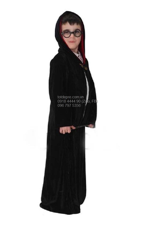 Bộ hóa trang áo tàng hình của Harry Potter và phụ kiện kính, gậy phép