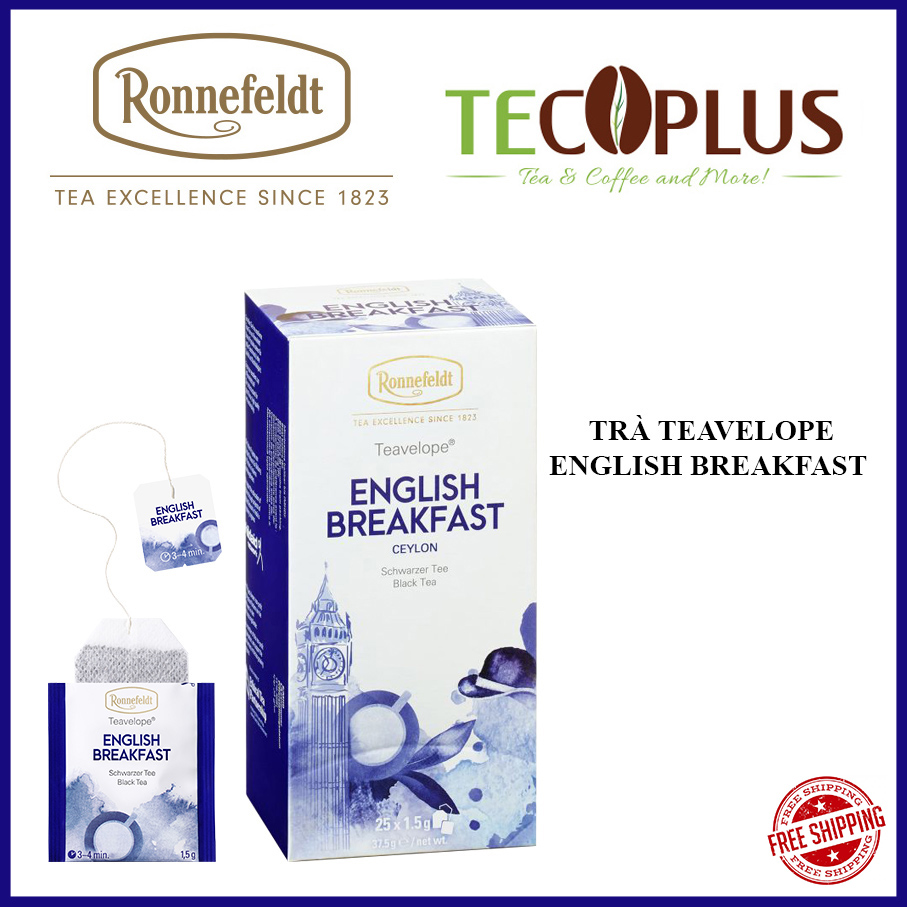 [HCM][HÀNG CHÍNH HÃNG] Trà Ronnefeldt tea ( Teavelope English Breakfast 1 hộp / 25 Sachets )