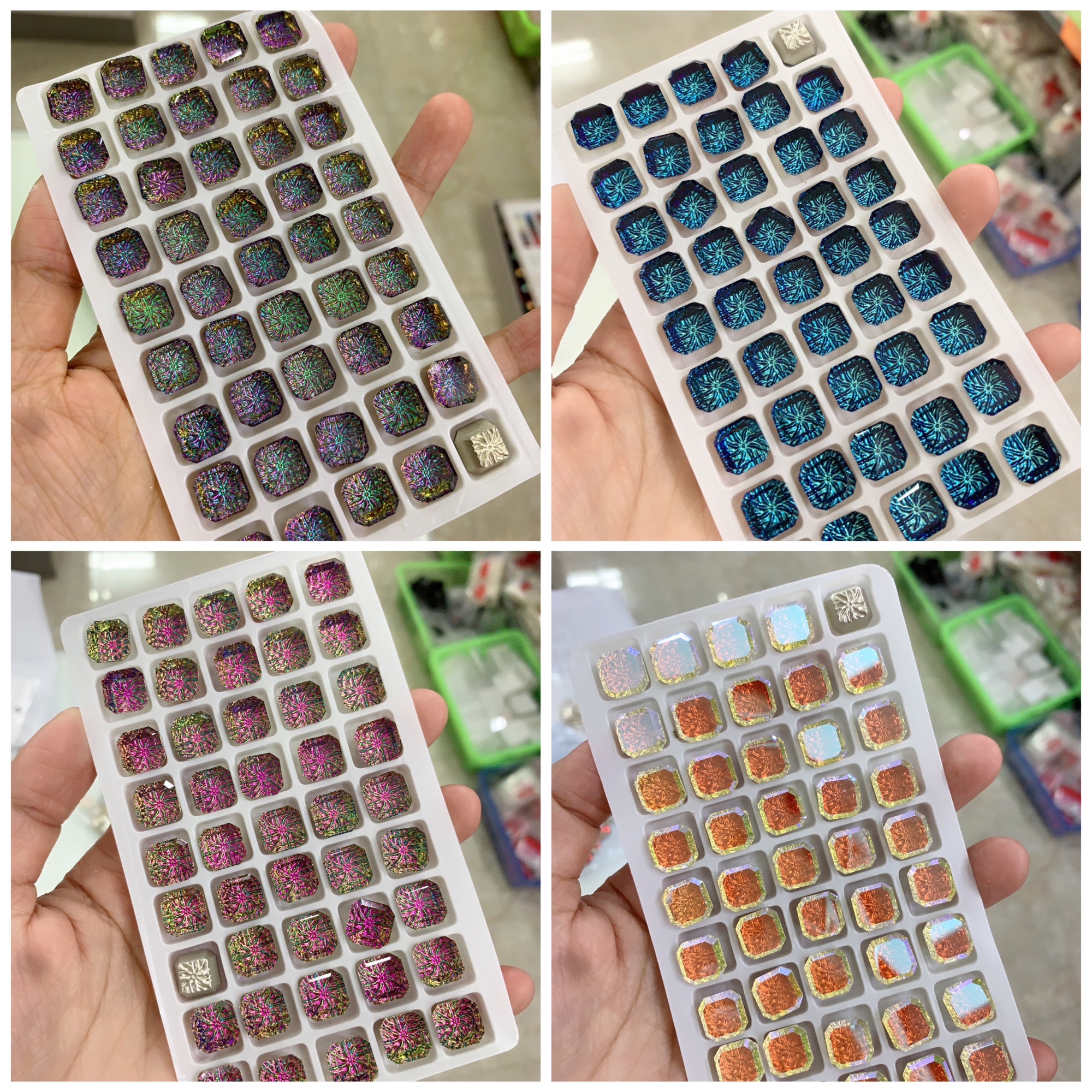 Set 10v Đá khối vuông cao cấp