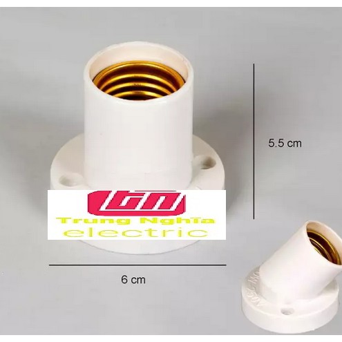 Chuôi đèn e27 gắn tường - 2 chế độ