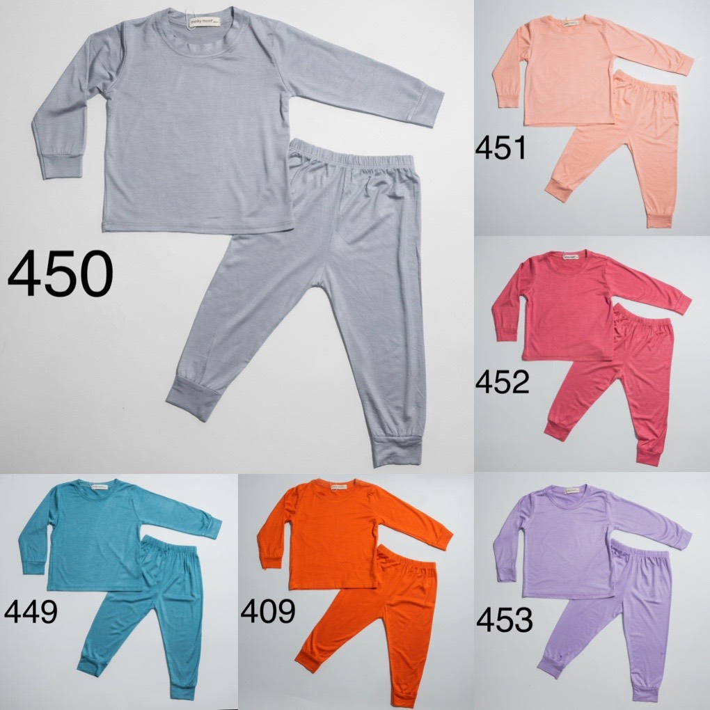 Bộ thun lạnh dài tay Minky Mom cho bé trai và bé gái từ 8-32KG.