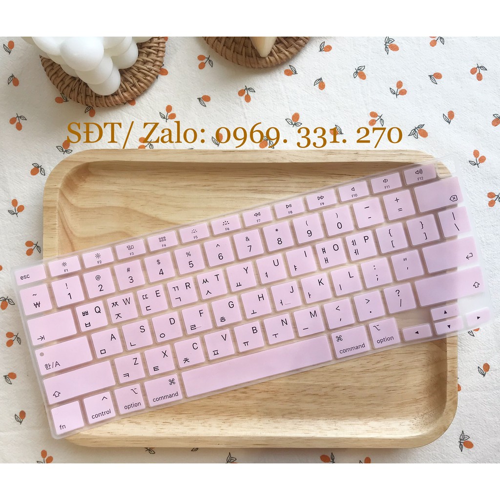 Phủ Phím Silicon Tiếng Hàn cho Macbook Air 13