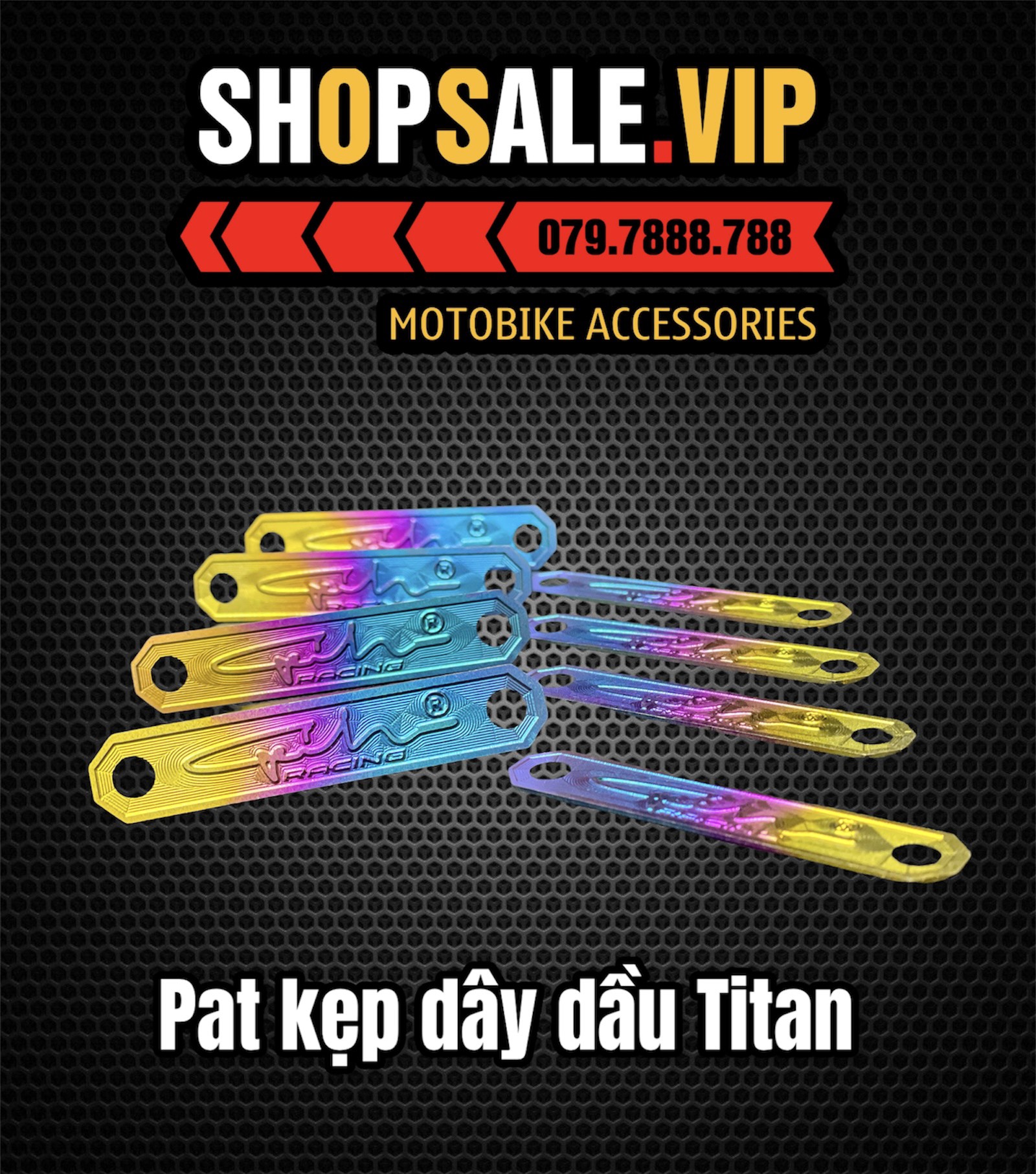 Pass kẹp dây dầu titan