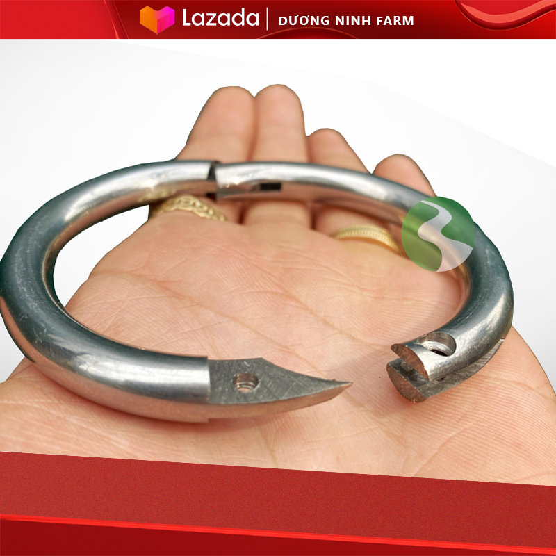 VÒNG XỎ MŨI BÒ - Thép Ko gỉ 7,5cm