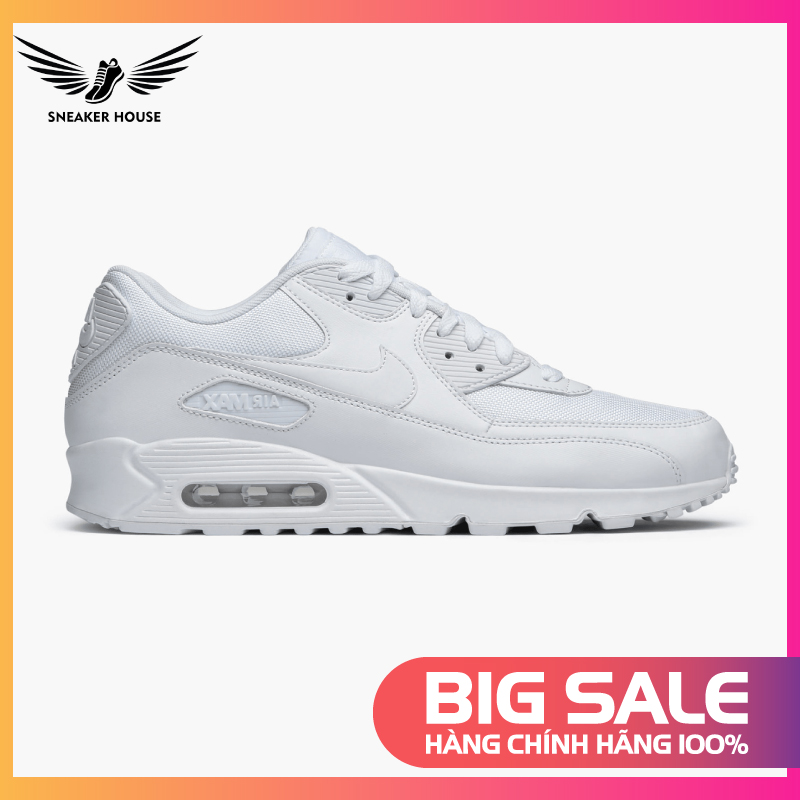 [CHÍNH HÃNG] SNEAKER-HOUSE Giày Nike Air Max 90 Essential Triple White 537384-111