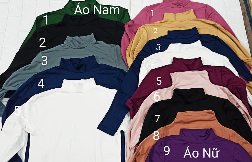 1 áo giữ nhiệt Nữ cổ cao 3cm đủ size