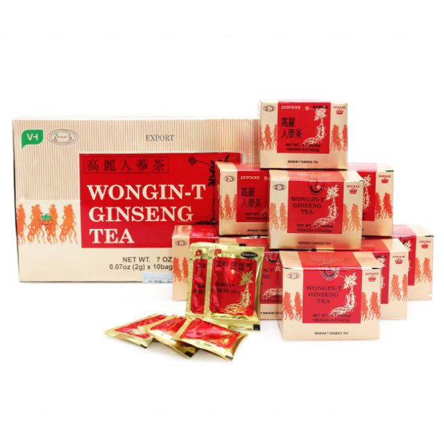 Trà nhân sâm Hàn Quốc Wongin – T Ginseng Tea – hỗ trợ bồi bổ cơ thể