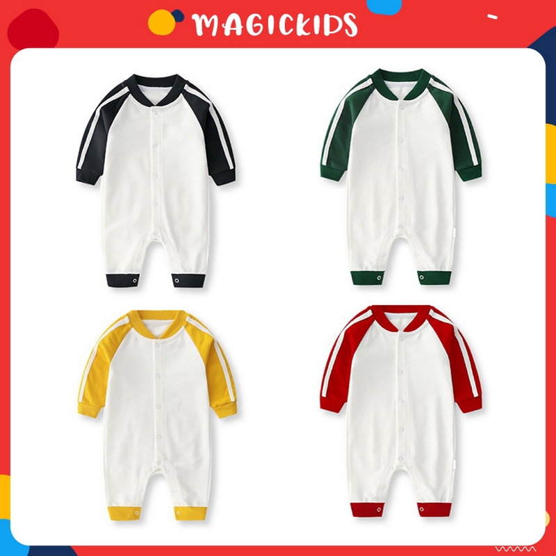 Bộ bodysuit dài tay chất liệu nỉ cho bé BL20009 - MAGICKIDS