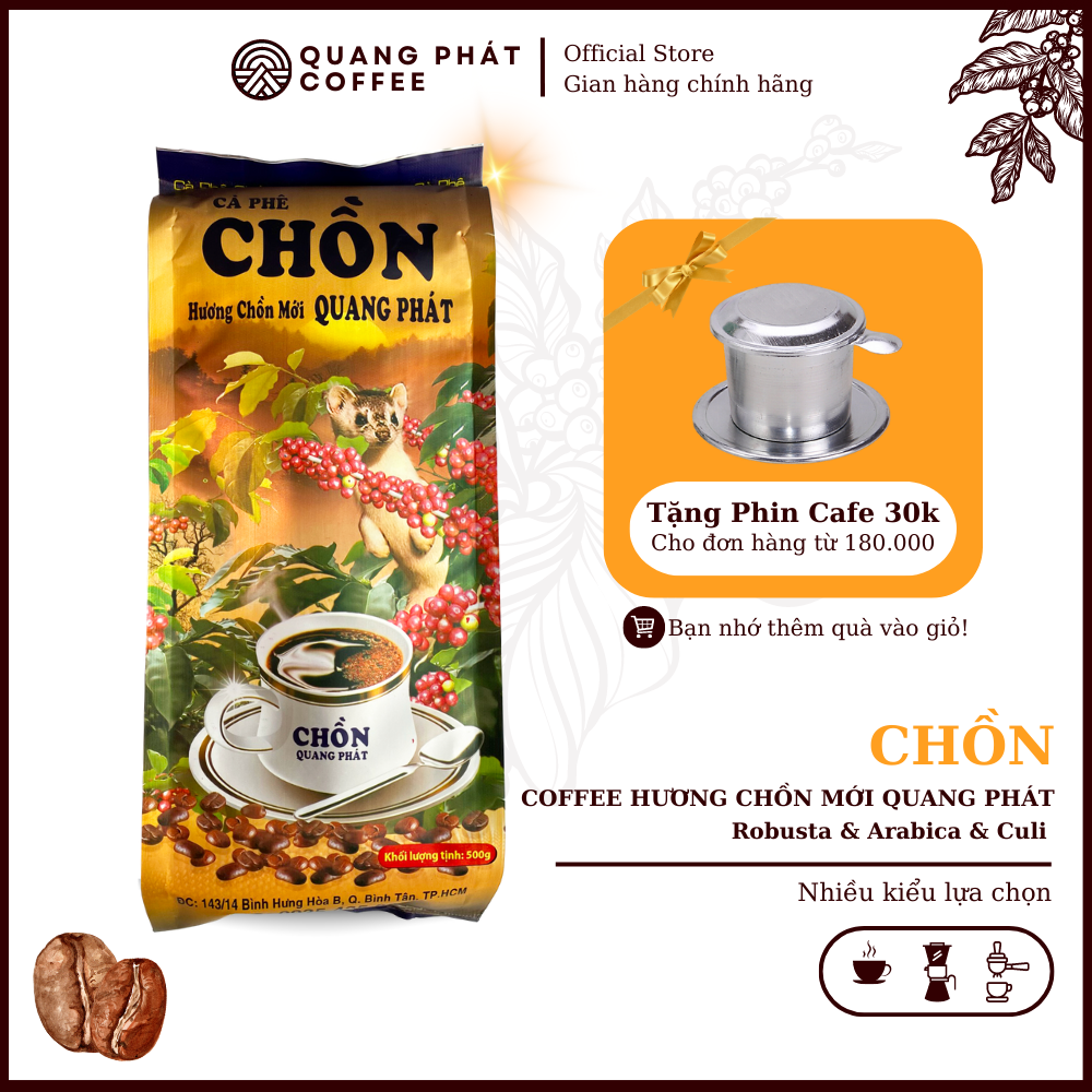 Luminous coffee mink wholesale coffee - Quang Phat Coffee