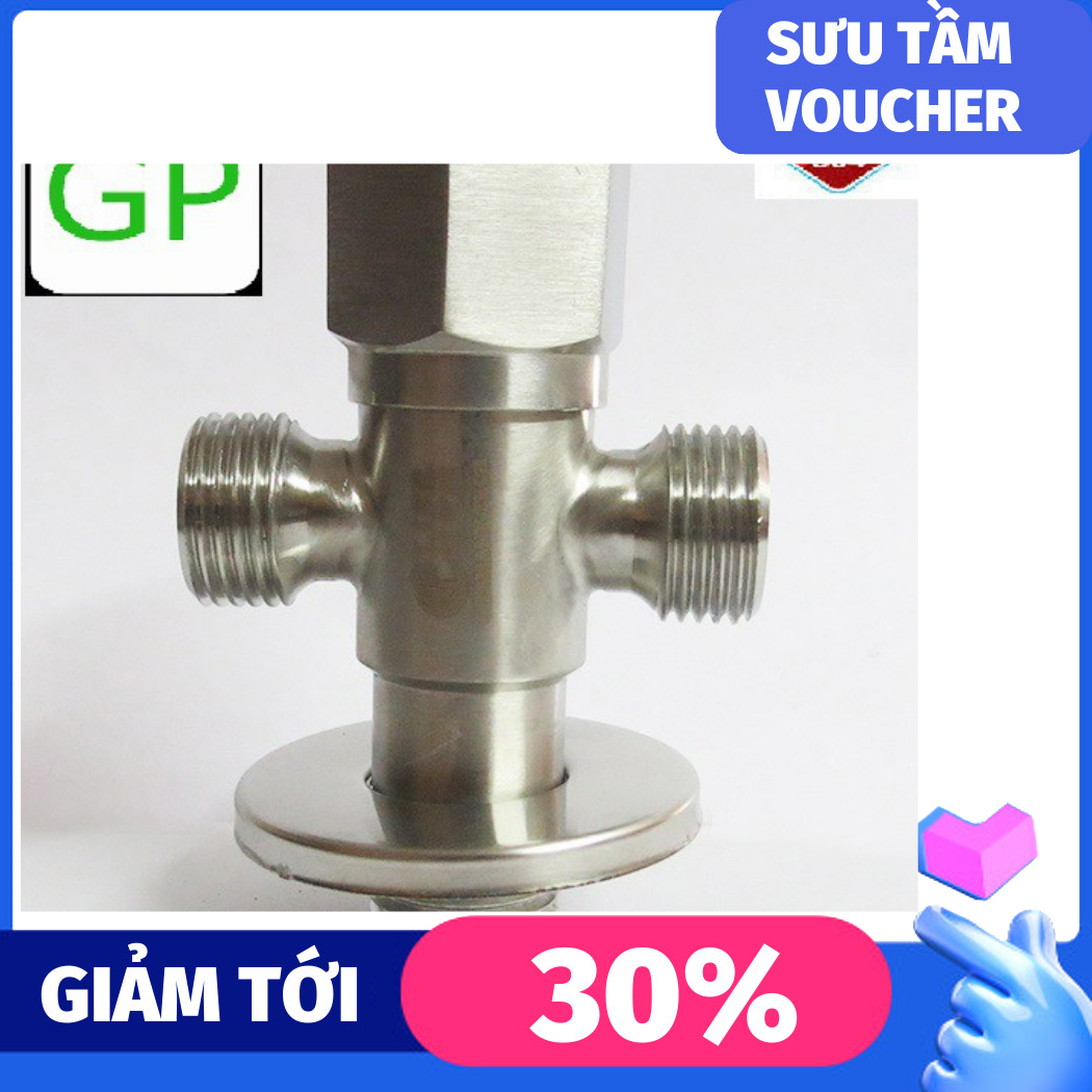 Van chia giảm áp chữ T, khóa 2 đường nước SUS 304, không gỉ sét