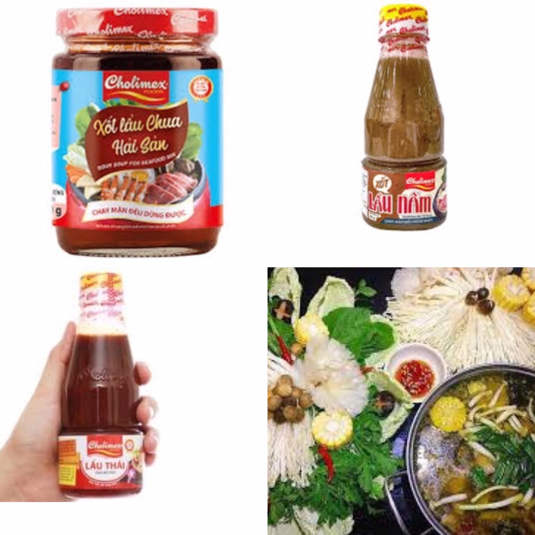 Sốt lẩu Chlimex sốt lẩu nấm/ sốt hải sản/ sốt lẩu thái