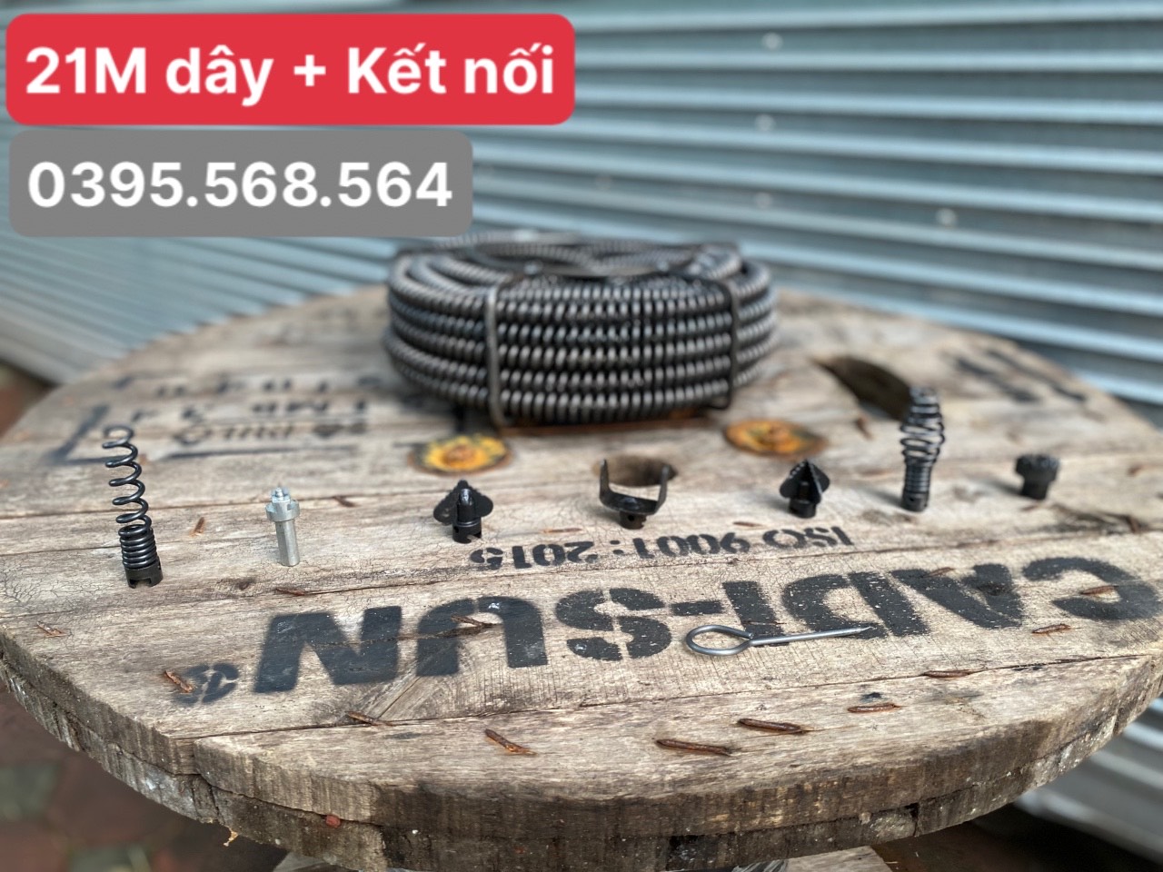 21M dây thông cống + 6 đầu thông+Kết nối