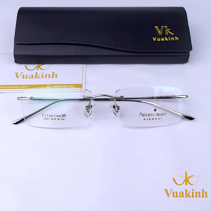 Gọng Kính không viền Titan peterson TT39