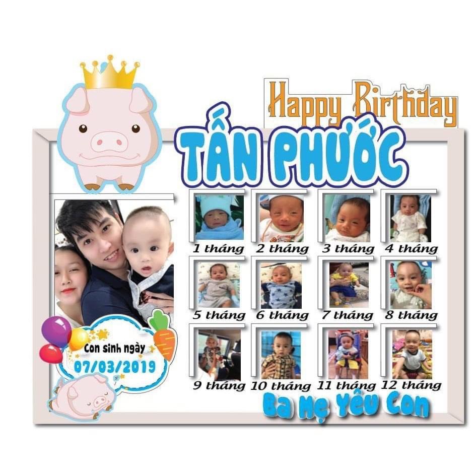 Bảng thành tích, Bảng ảnh sinh nhật cho bé