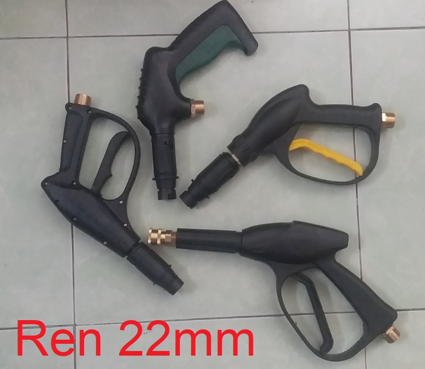 Súng rửa xe áp lực cao - ren ngoài 22mm (dùng cho máy xịt rửa có chức năng tự ngắt khi nhả cò)