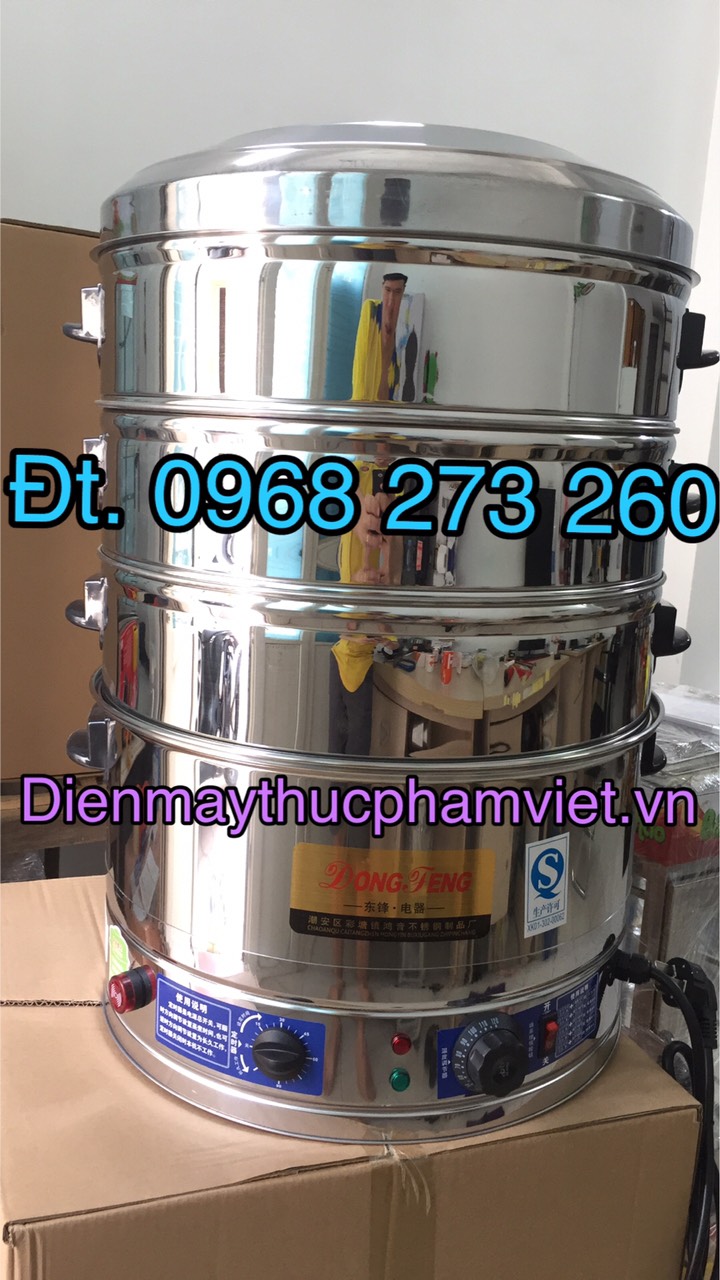 Nồi hấp điện 1 tầng 2 tầng 3 tầng size 40/47/52Cm hấp bánh bao xôi giò bánh flan...