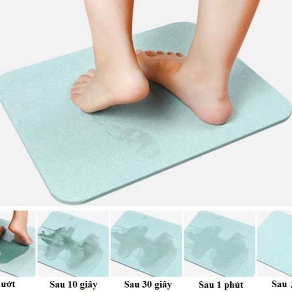 Thảm đá chùi chân siêu thấm Nhật Bản, Thảm bùn tảo cát thiên nhiên; Thảm tảo cát phòng tắm thấm nước khô nhanh