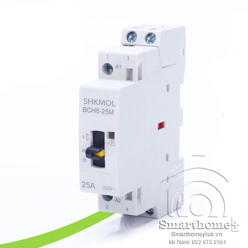 Khởi động từ contactor hỗ trợ công tắc tay 25a bch8-25m