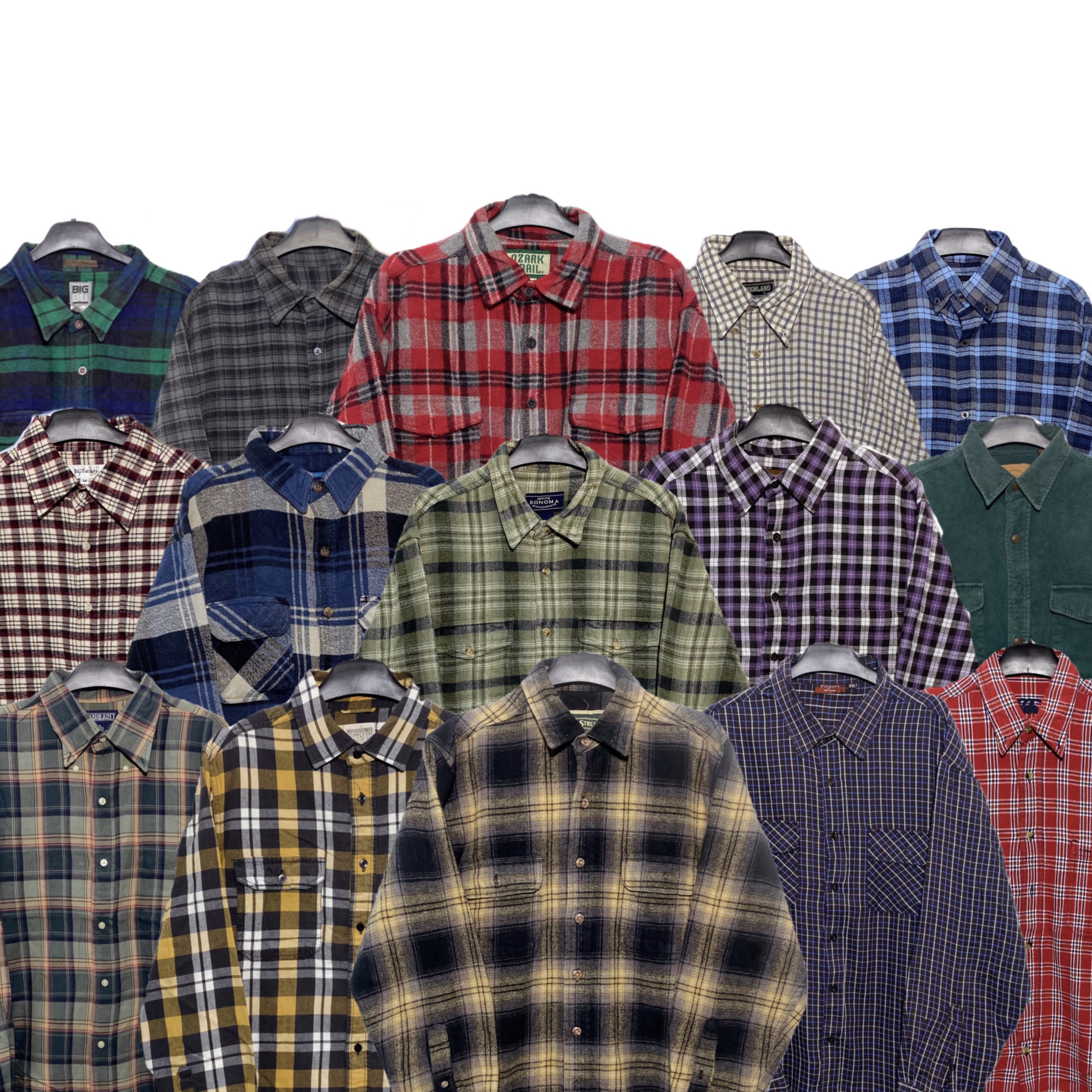 Áo Sơ Mi Nam Flannel Cao Cấp Nhiều Màu Sơ Mi Tay Dài Nam Kẻ Caro Shiny Sunday MSM 011