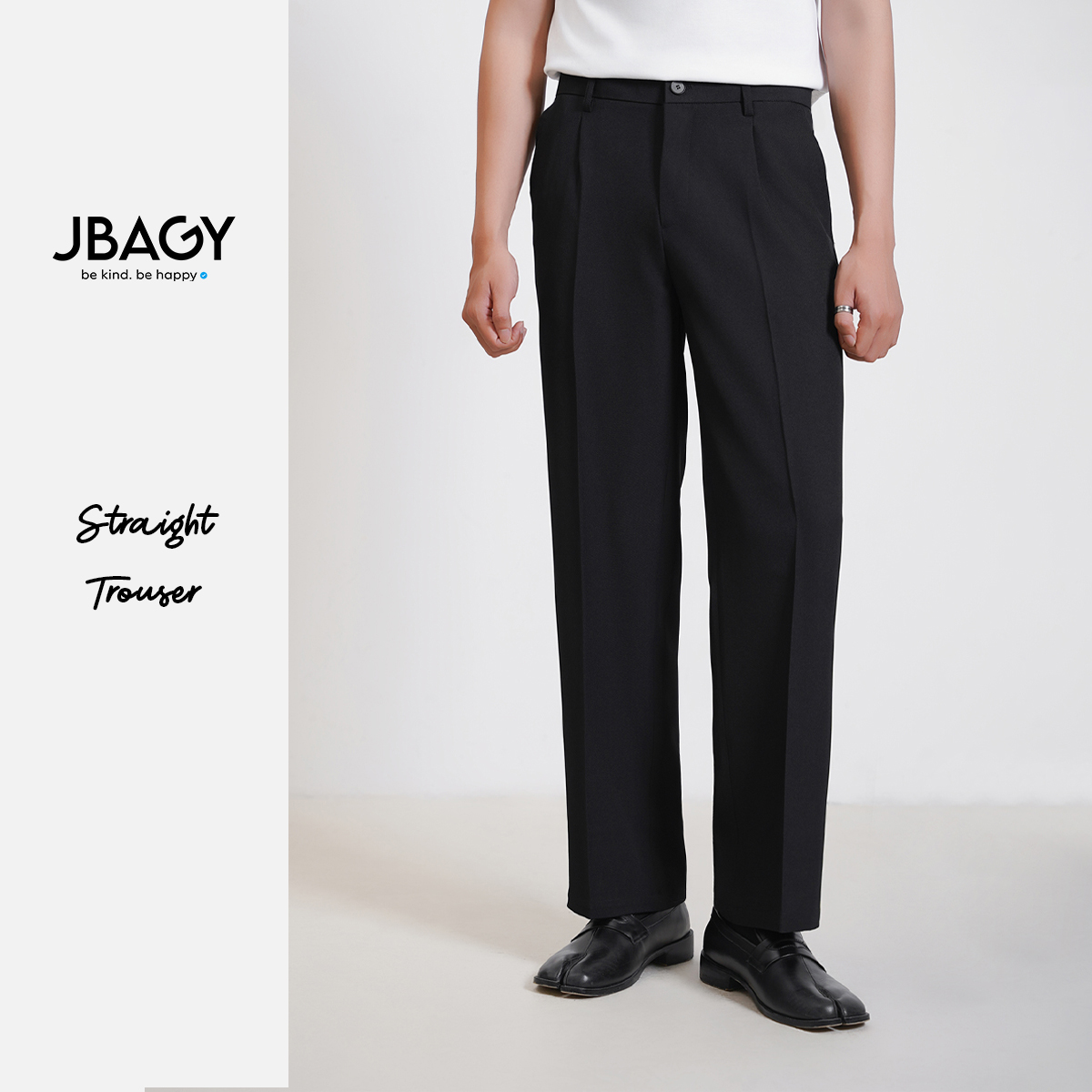  New Arrivals | Quần tây nam ống suông đứng JBAGY Straight Trouser vải âu cao cấp - JA0102 