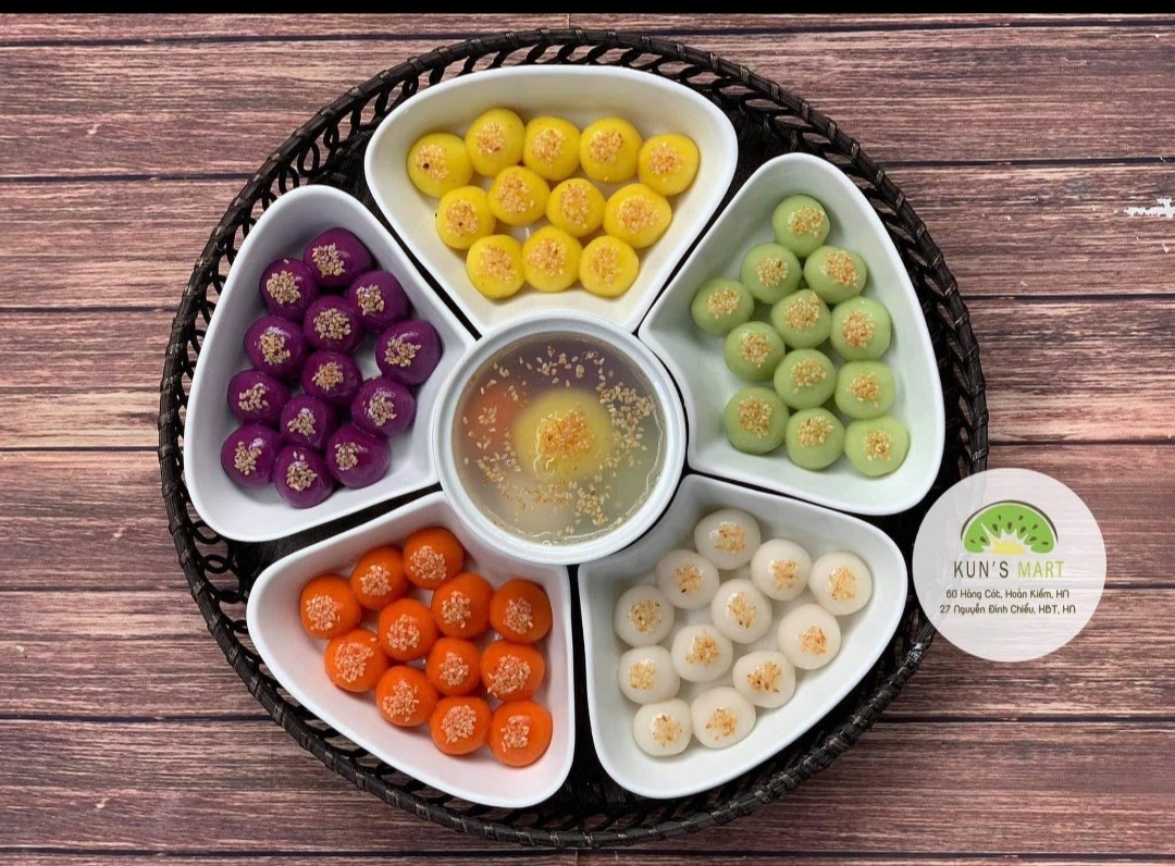 Bộ đĩa bày thức ăn hình hoa