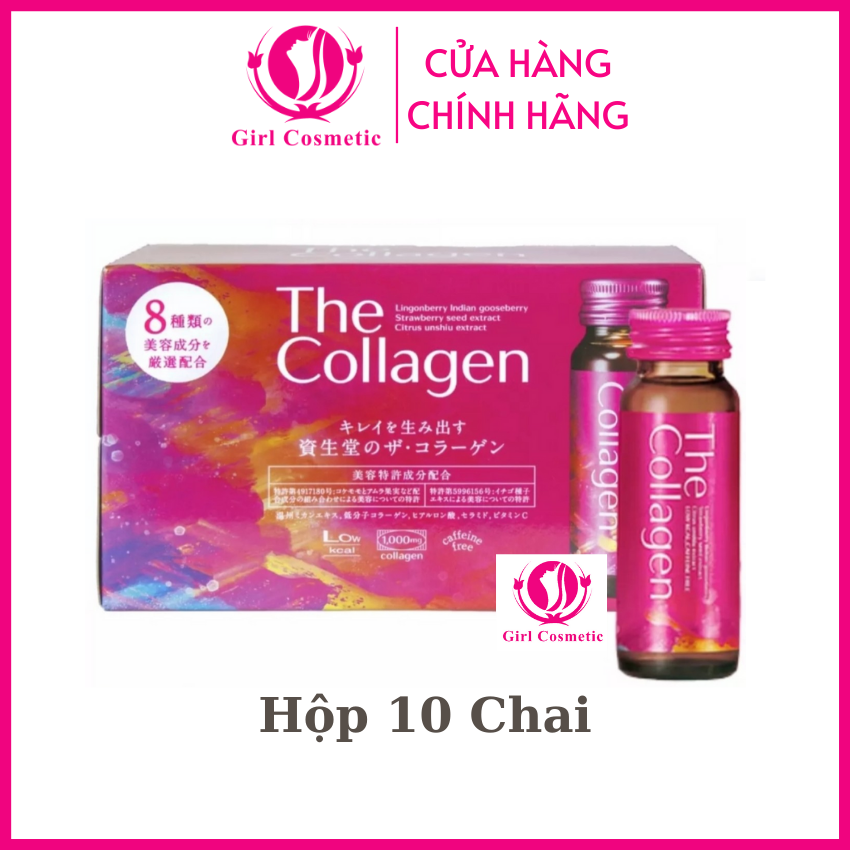 Nước Uống The Collagen Shiseido Nhật Bản giúp da đàn hồi, căng mịn, xóa nhăn ngăn ngừa lão hóa