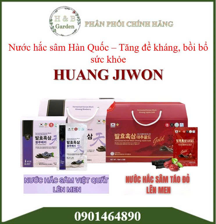 [70ml x 20 gói]Nước hắc sâm Hàn Quốc lên men hiện đại hỗ trợ tăng đề kháng, bồi bổ sức khỏe, giảm căng thẳng, mệt mỏi, ngủ ngon