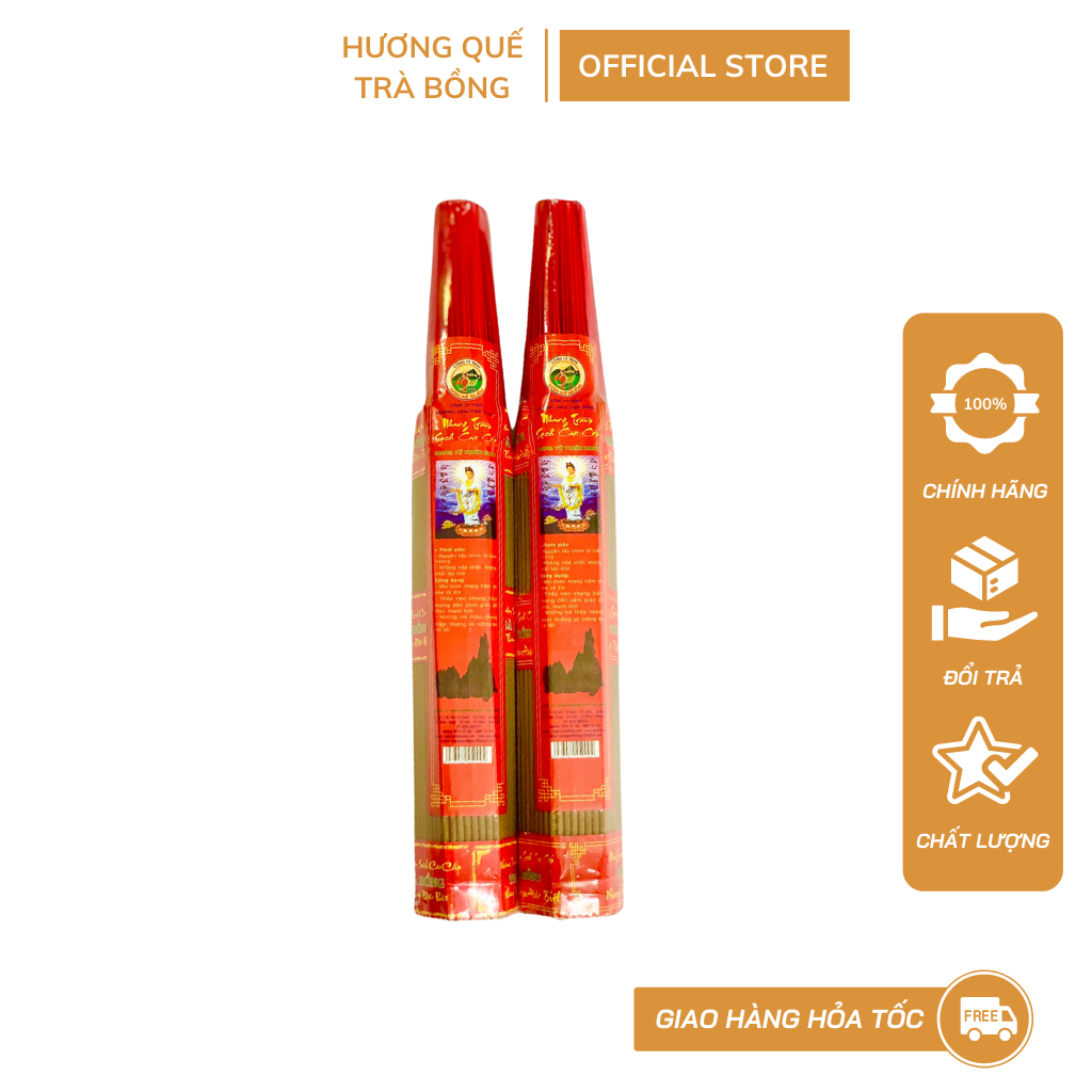 Nhang Trầm Hương Cao Cấp 38cm, 170 cây, 300gram - Không Đậu Tàn