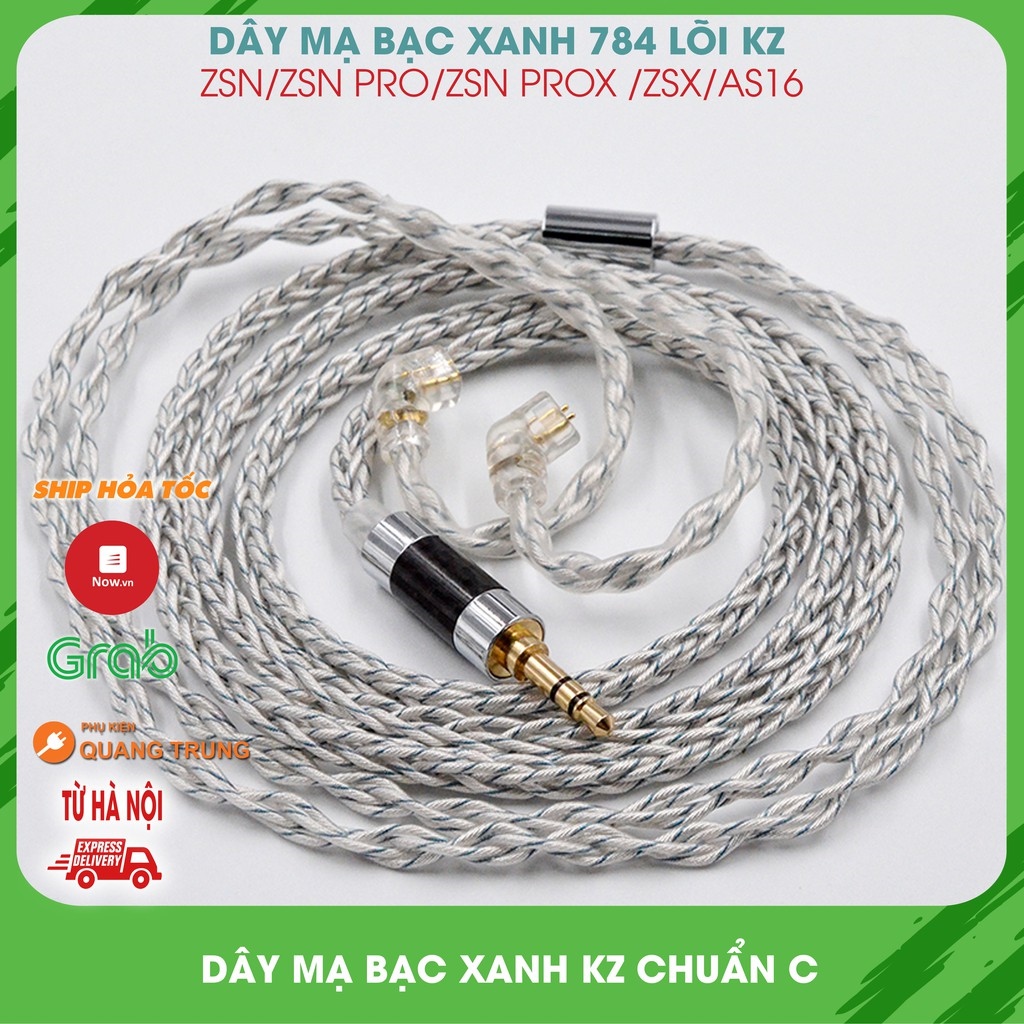Dây bạc xanh 784 lõi nâng cấp Kz giúp chất âm tuyệt vời hơn dành cho zsnzsn prozsxzsn proxas16