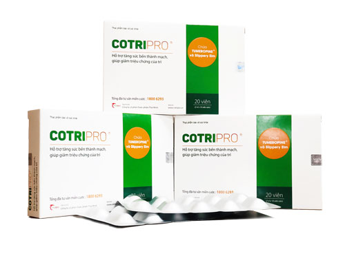 Viên Cotripro - Hỗ trợ giảm triệu chứng của trĩ, tăng sức bền thành mạch