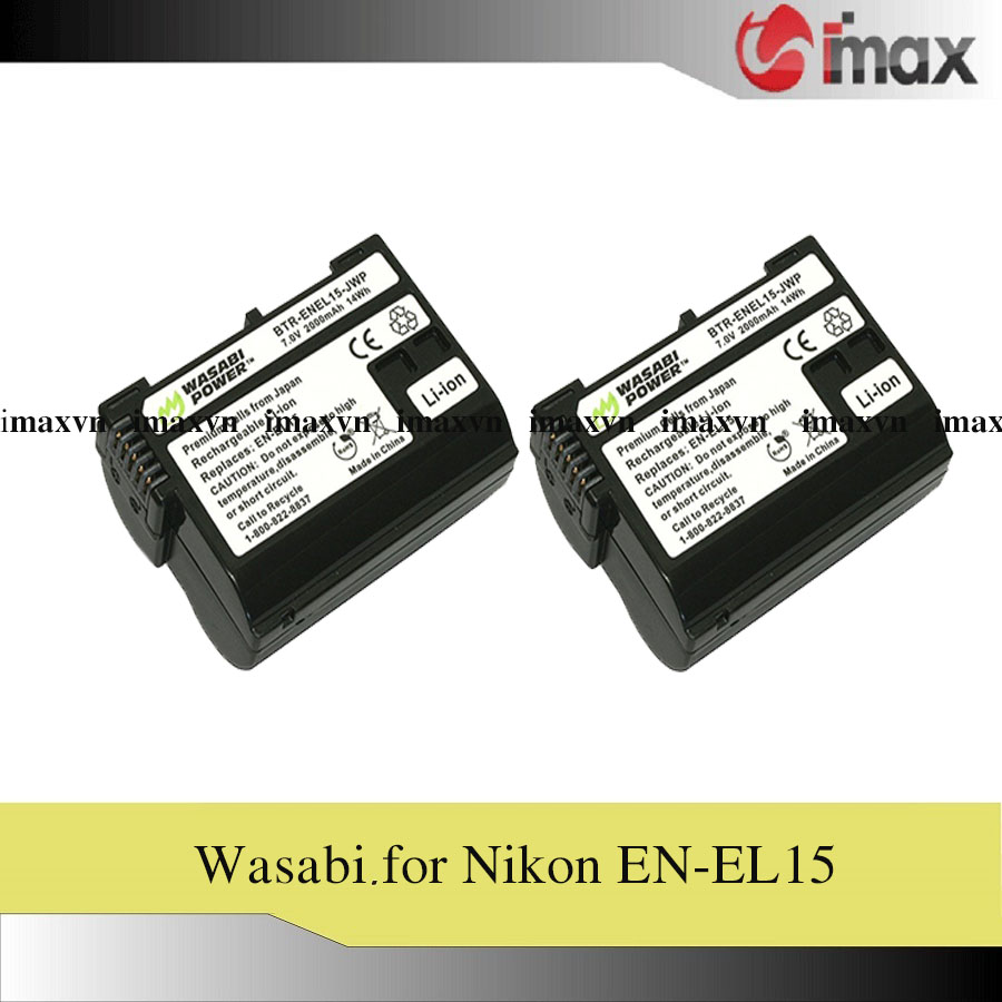 Pin máy ảnh wasabi for en-el15