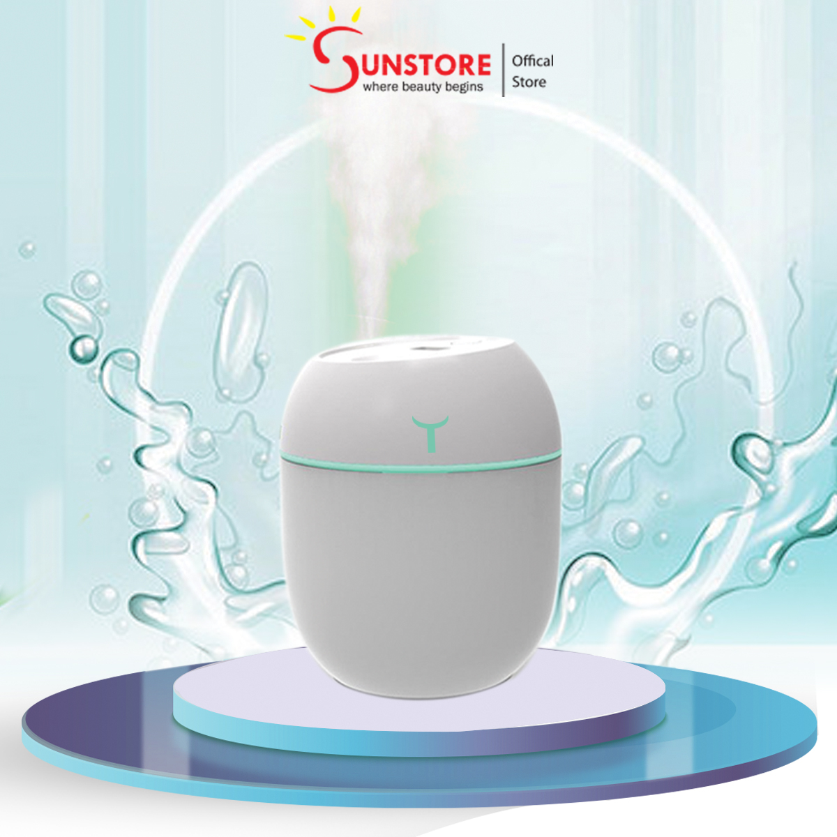 Máy xông tinh dầu phun sương khuếch tán và tạo độ ẩm tốt cho sức khỏe sử dụng trong không gian phòng ngủ trên xe hơi phòng khách công ty khách sạn SPA cửa hàng shop phòng làm việc