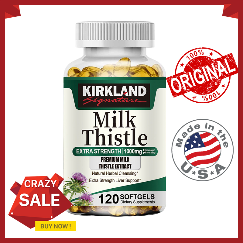 KIRKLAND Milk Thistle 1000mg hỗ trợ giải độc gan Hỗ trợ làm sạch hoàn toàn Chống viêm giảm đau