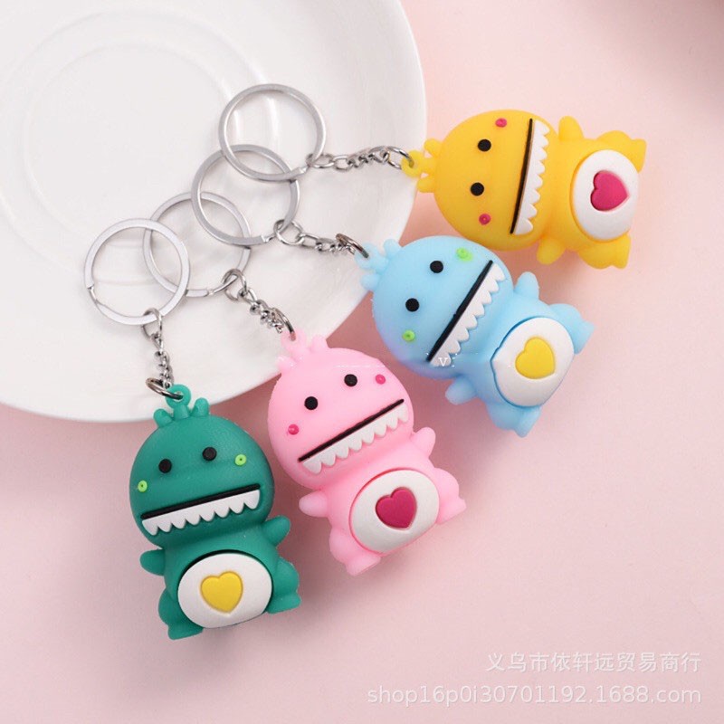 Móc Khóa hình búp bê Khủng Long Nhe Răng