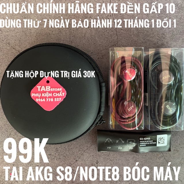 Tai nghe Akg S8/Note8 (tặng hộp đựng) sản phẩm đa dạng về mẫu mã kích thước đảm bảo chất lượng tốt an toàn sức khỏe người dùng vui lòng inbox để được tư vấn