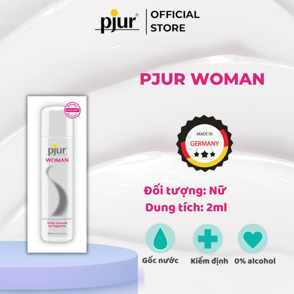 Gel bôi trơn silicone Pjur Woman 1.5ml dành cho nữ da mềm mại ẩm mịn an