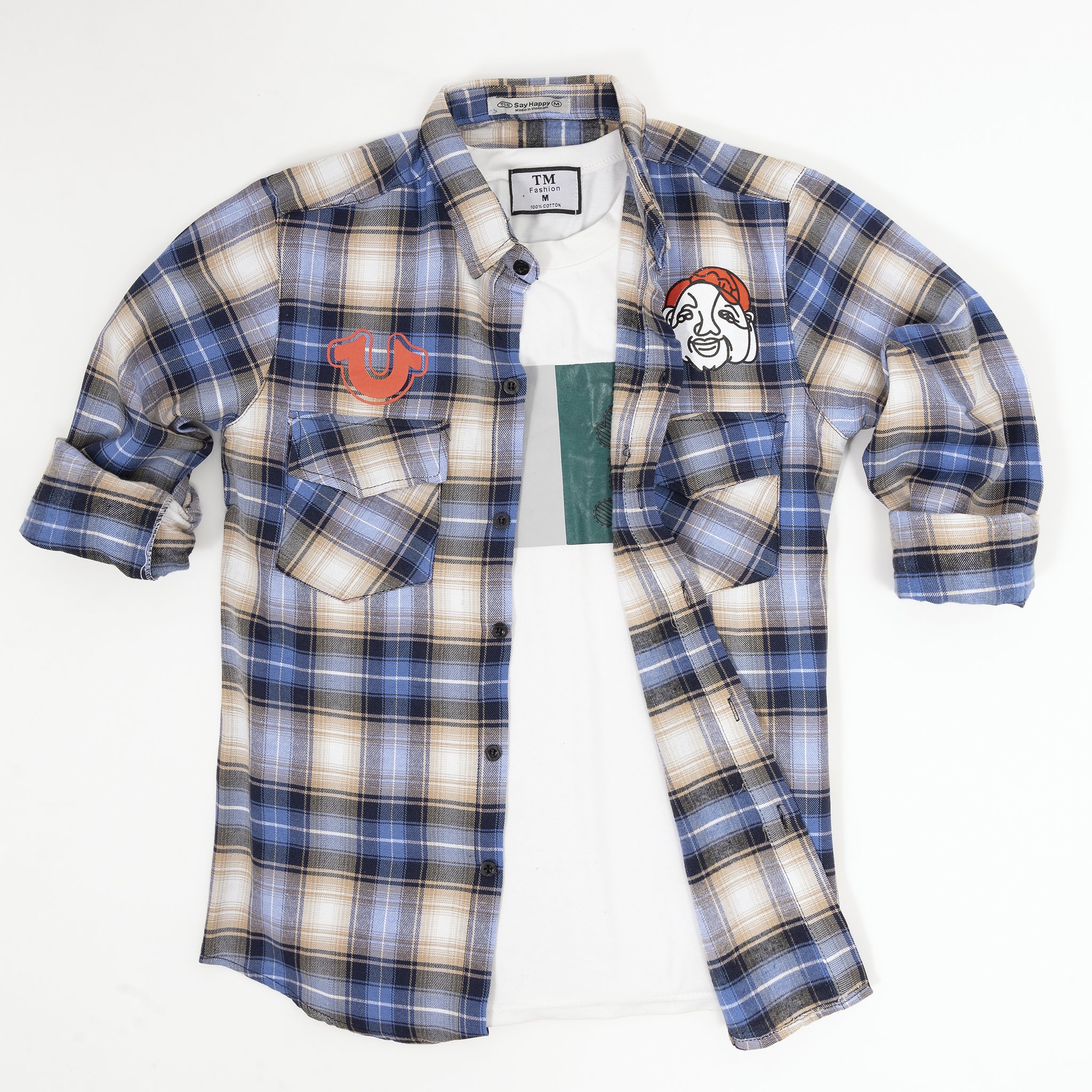 Áo sơ mi nam sọc caro sang trọng cao cấp-Áo sơ mi nam tay dài hàn quốc- Chất liệu vải cotton mềm min ( Full team mác ) NEW FASHION92 SM01