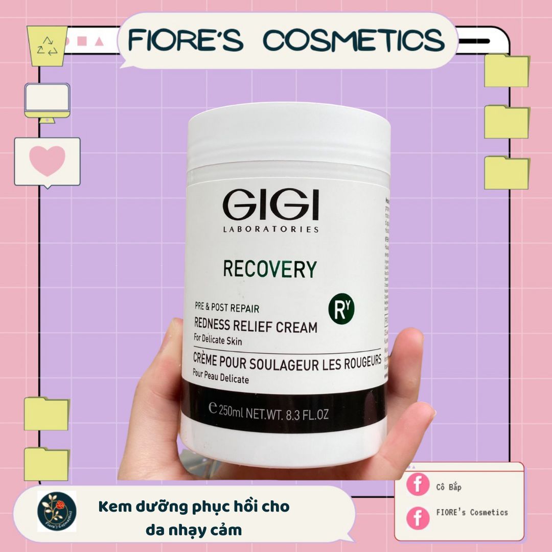 Kem dưỡng phục hồi da Gigi Recovery Redness Relief Cream