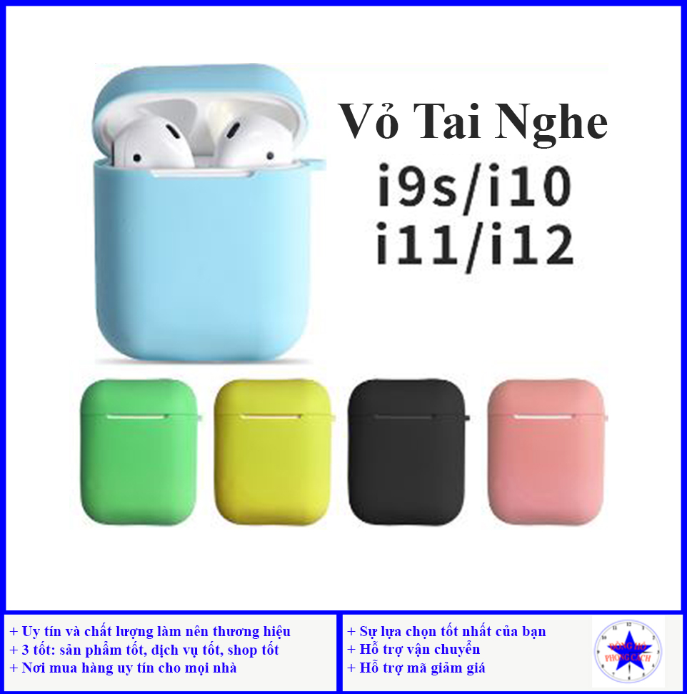 Vỏ Tai Nghe i9s, i10, i11, i12, inpods 12 - Vỏ Silicon dày 0.8mm