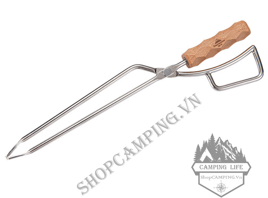 Kẹp gắp than, củi Inox Campingmoon MS-42