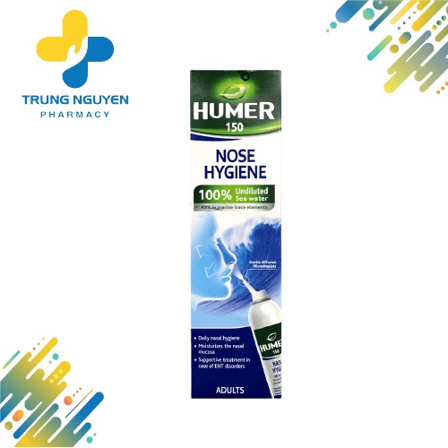 Dung dịch xịt mũi humer 150ml nose hygiene-adulte - thành phần tự nhiên