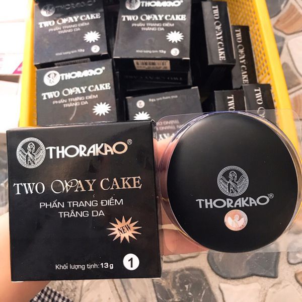 Phấn trang điểm thorakao trắng da two way cake 13g - số 1