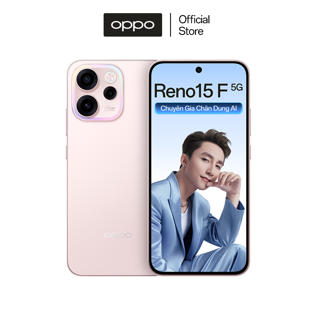 Điện thoại OPPO Reno15F 5G 8GB/256GB siêu camera AI - Hàng chính hãng