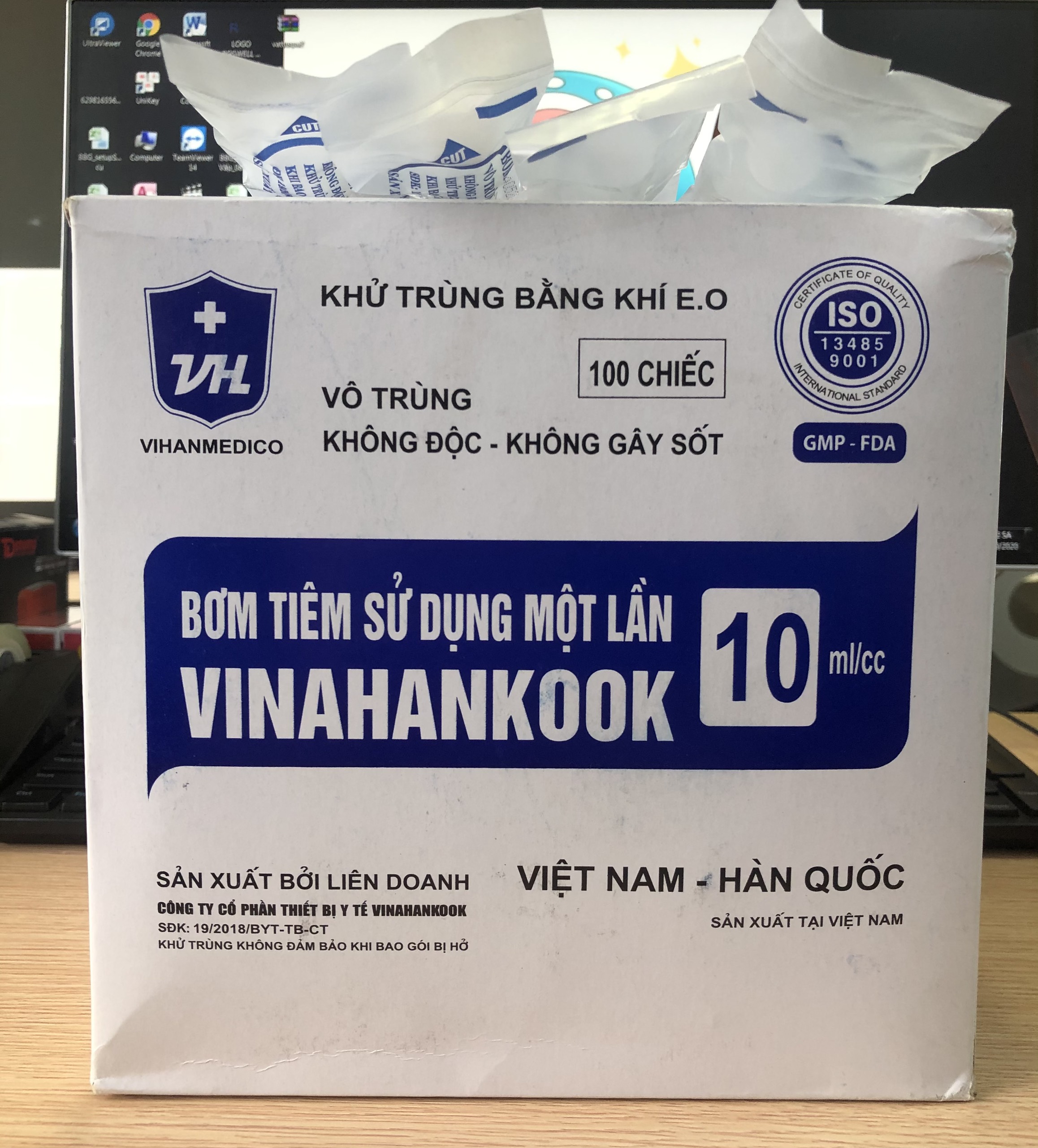Bơm Kim Tiêm 10cc Vinahankook