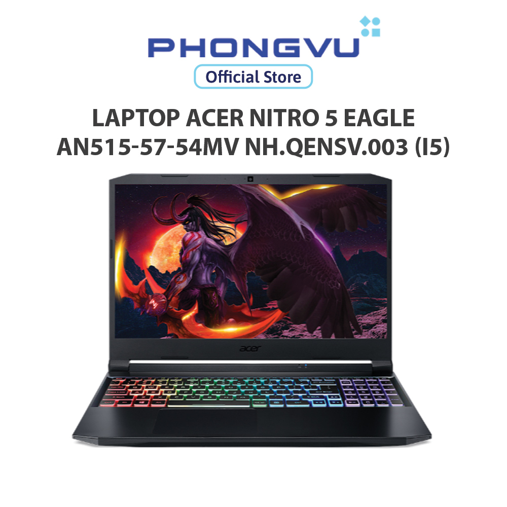 Laptop Acer Nitro 5 Eagle AN515-57-54MV NH.QENSV.003 i5-11400H Đen - Bảo