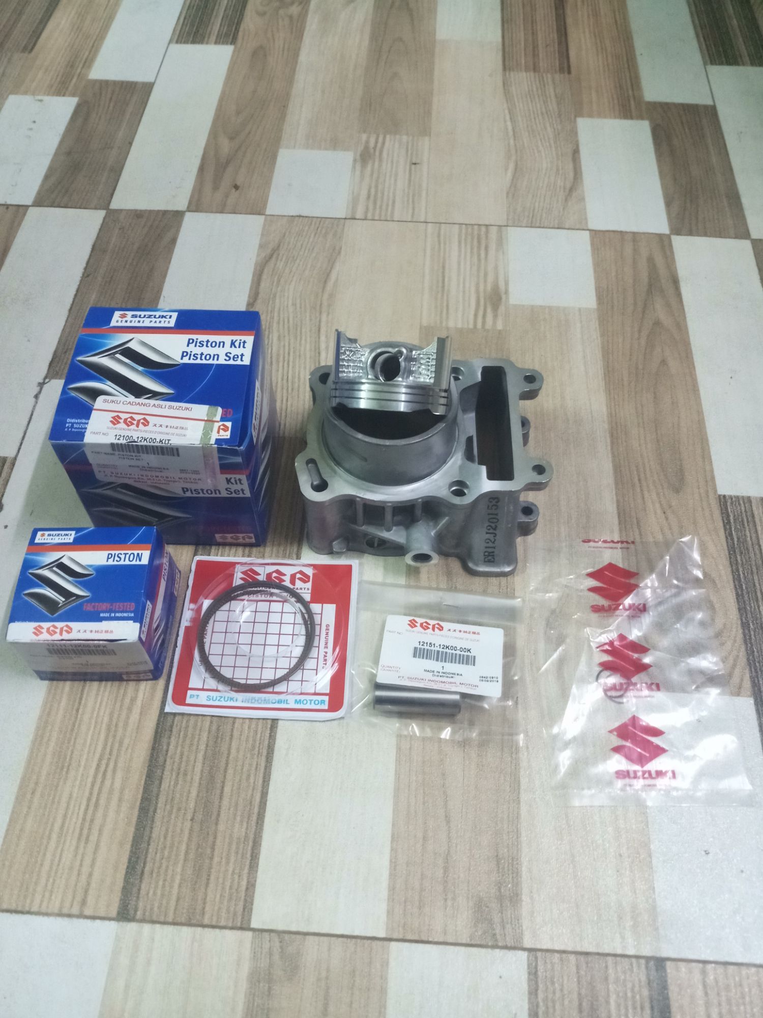 Bộ lòng bạc pittong satria fi,raider fi,gsx 150