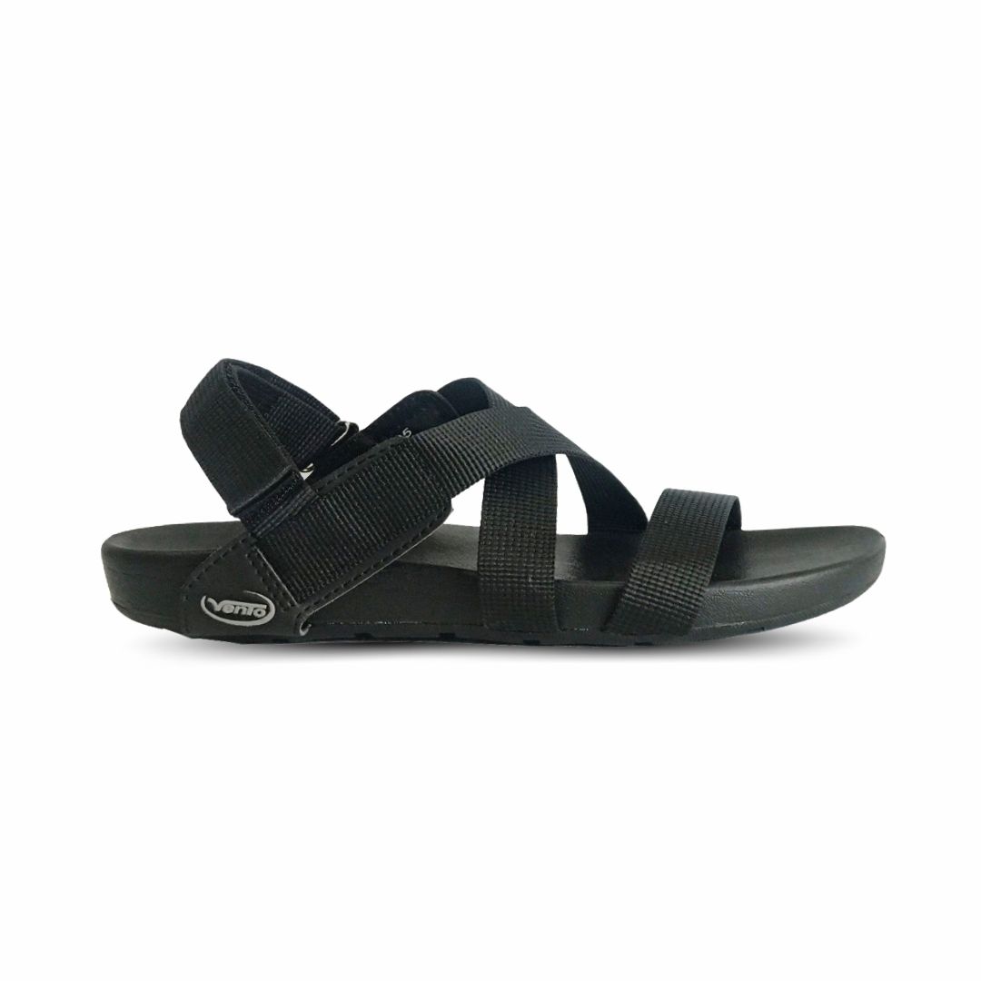 Giày sandal nam quai chéo Vento NV4905B màu đen