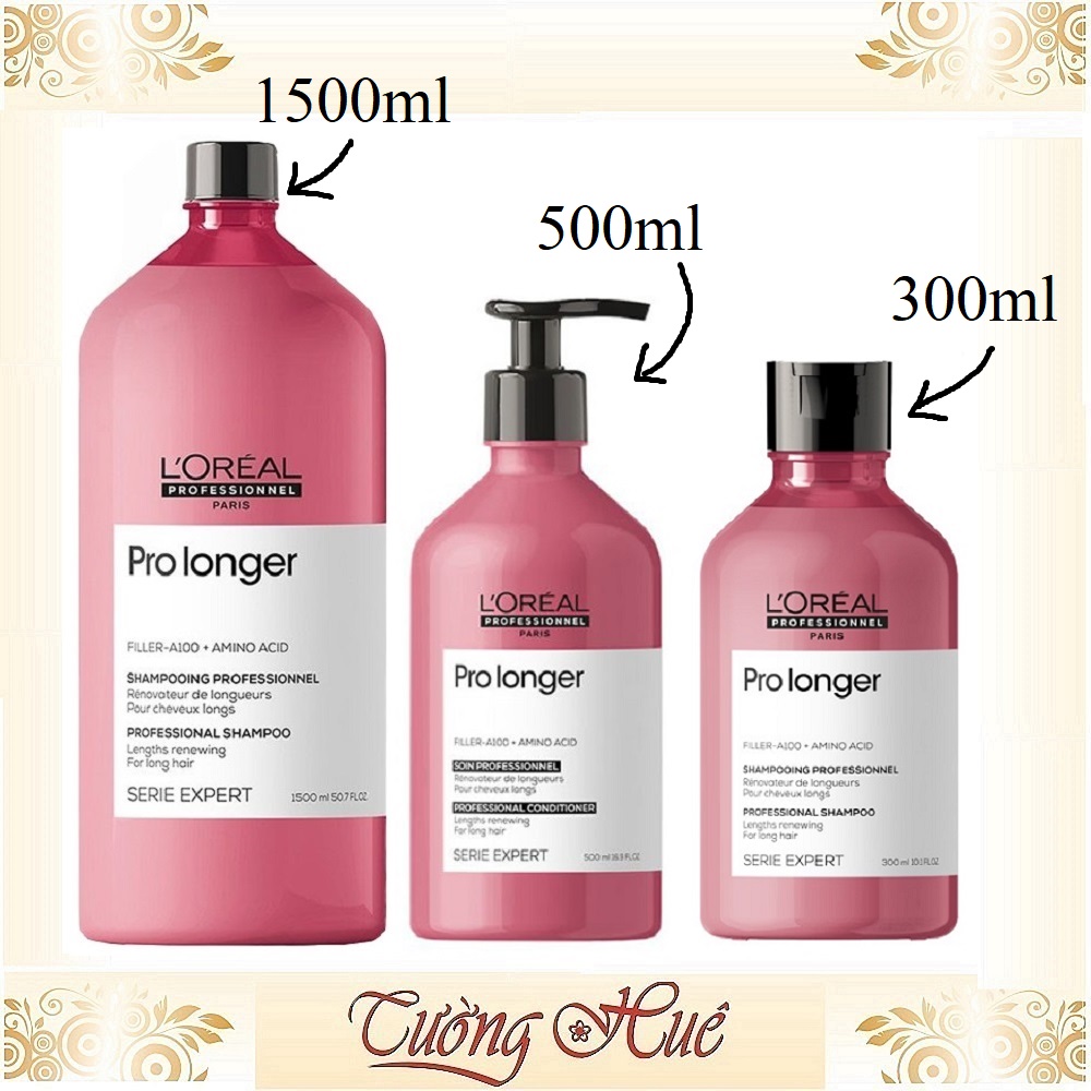 Dầu Gội Ngừa Đứt Gãy, Chắc Khỏe Tóc LORÉAL Serie Expert Pro Longer Shampoo - Hồng Đậm ( Có Lựa Chọn )
