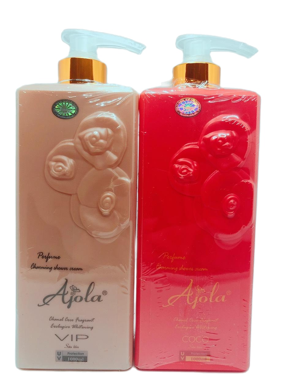 [HCM]{Xả kho cực sốc} Combo 2 Chai Sữa Tắm Hương Nước Hoa AJOLA ( 1000ML ) với 4 màu lựa chọn